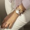 imageAnne Klein Womens Premium Crystal Accented Bangle Watch Set AK2245Rose GoldSilver