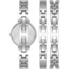 imageAnne Klein Womens Premium Crystal Accented Bangle Watch Set AK2245SilverLight Blue