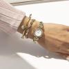 imageAnne Klein Womens Premium Crystal Accented Bangle Watch and Bracelet SetGold