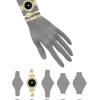 imageAnne Klein Womens Premium Crystal Accented Bangle Watch and Bracelet SetGoldBlack