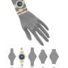 imageAnne Klein Womens Premium Crystal Accented Bangle Watch and Bracelet SetGoldBlue 2