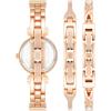 imageAnne Klein Womens Premium Crystal Accented Bangle Watch and Bracelet SetRose Gold