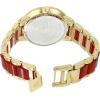 imageAnne Klein Womens Resin Bracelet WatchGoldRed