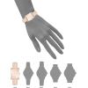 imageAnne Klein Womens Shiny CrocoGrain Leather Strap WatchBlush PinkRose Gold