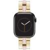 imageAnne Klein Gemstone Fashion Bracelet for Apple Watch Secure Adjustable Apple Watch Replacement Band Fits Most WristsGoldRose Quartz