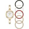 imageAnne Klein Womens Bangle Watch and Interchangeable Bezel SetGold