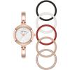 imageAnne Klein Womens Bangle Watch and Interchangeable Bezel SetRose Gold