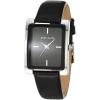 imageAnne Klein Womens Leather Strap WatchBlackSilver