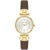 imageAnne Klein Womens Leather Strap WatchGoldBrown