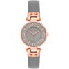 imageAnne Klein Womens Leather Strap WatchGreyRose Gold