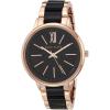 imageAnne Klein Womens Resin Bracelet WatchBlackRose Gold