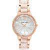 imageAnne Klein Womens Resin Bracelet WatchPearlescent WhiteRose Gold