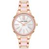 imageAnne Klein Womens Resin Bracelet WatchRose GoldIridescent