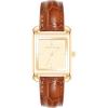 imageAnne Klein Womens Shiny CrocoGrain Leather Strap WatchHoney BrownGold