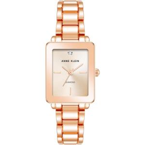 imageAnne Klein Womens Genuine Diamond Dial Bracelet WatchRose Gold