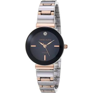 imageAnne Klein Womens Genuine Diamond Dial Bracelet WatchSilverRose GoldNavy Blue