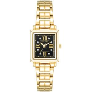 imageAnne Klein Womens Premium Crystal Accented Bracelet WatchGoldBlack