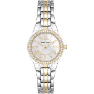 imageAnne Klein Womens Premium Crystal Accented Bracelet WatchTwo ToneNew