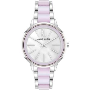 imageAnne Klein Womens Resin Bracelet WatchSilverIridescent
