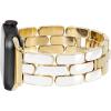 imageAnne Klein Fashion Bracelet for Apple Watch Secure Adjustable Apple Watch Replacement Band Fits Most WristsWhiteGold