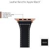imageAnne Klein Leather Fashion Band for Apple Watch Secure Adjustable Apple Watch Band Replacement Fits Most WristsBlackRose GoldTone