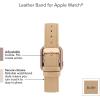 imageAnne Klein Leather Fashion Band for Apple Watch Secure Adjustable Apple Watch Band Replacement Fits Most WristsBlush PinkRose Gold