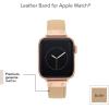 imageAnne Klein Leather Fashion Band for Apple Watch Secure Adjustable Apple Watch Band Replacement Fits Most WristsBlush PinkRose Gold