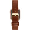 imageAnne Klein Leather Fashion Band for Apple Watch Secure Adjustable Apple Watch Band Replacement Fits Most WristsBrownGold