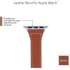 imageAnne Klein Leather Fashion Band for Apple Watch Secure Adjustable Apple Watch Band Replacement Fits Most WristsBrownSilverTone