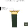 imageAnne Klein Leather Fashion Band for Apple Watch Secure Adjustable Apple Watch Band Replacement Fits Most WristsGreenGold