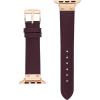 imageAnne Klein Leather Fashion Band for Apple Watch Secure Adjustable Apple Watch Band Replacement Fits Most WristsPurpleRose Gold