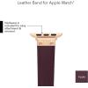imageAnne Klein Leather Fashion Band for Apple Watch Secure Adjustable Apple Watch Band Replacement Fits Most WristsPurpleRose Gold