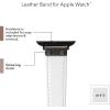 imageAnne Klein Leather Fashion Band for Apple Watch Secure Adjustable Apple Watch Band Replacement Fits Most WristsWhiteGunmetal