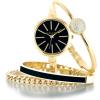 imageAnne Klein Womens Bangle Watch and Bracelet SetGoldBlack