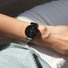 imageAnne Klein Womens Black Ceramic Bracelet Watch with Diamond AccentBlackGold