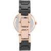 imageAnne Klein Womens Black Ceramic Bracelet Watch with Diamond AccentBlackRose Gold