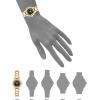 imageAnne Klein Womens Date Function Bracelet WatchGoldBlack