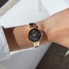 imageAnne Klein Womens Genuine Diamond Dial Bangle WatchBlackGold