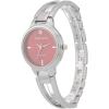 imageAnne Klein Womens Genuine Diamond Dial Bangle WatchSilverBurgundy