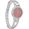 imageAnne Klein Womens Genuine Diamond Dial Bangle WatchSilverBurgundy