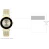 imageAnne Klein Womens Glitter Accented Mesh Bracelet WatchGold