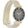 imageAnne Klein Womens Glitter Accented Mesh Bracelet WatchGoldBlack