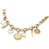 imageAnne Klein Womens Premium Crystal Accented GoldTone Charm Bracelet Watch 107604CHRMGold