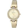imageAnne Klein Womens Premium Crystal Accented Watch and Bracelet Set AK3584Gold