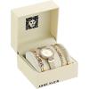 imageAnne Klein Womens Premium Crystal Accented Watch and Bracelet Set AK3584Gold
