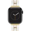 imageAnne Klein Fashion Bracelet for Apple Watch Secure Adjustable Apple Watch Replacement Band Fits Most WristsWhiteGold