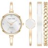 imageAnne Klein Womens Bangle Watch and Bracelet SetWhiteGold LabGrown