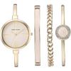 imageAnne Klein Womens Bangle Watch and Premium Crystal Accented Bracelet SetGoldPink