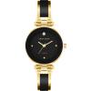 imageAnne Klein Womens Genuine Diamond Dial Bangle WatchBlackGold