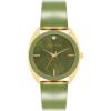 imageAnne Klein Womens Genuine Diamond Dial Bangle WatchGreenGold